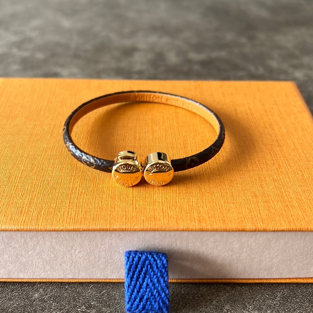 Authentic Louis Vuitton leather bracelet